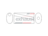 Hurricane - 210x125 Oval 2”x14” Offset Centre Straight Through Stainless Muffler