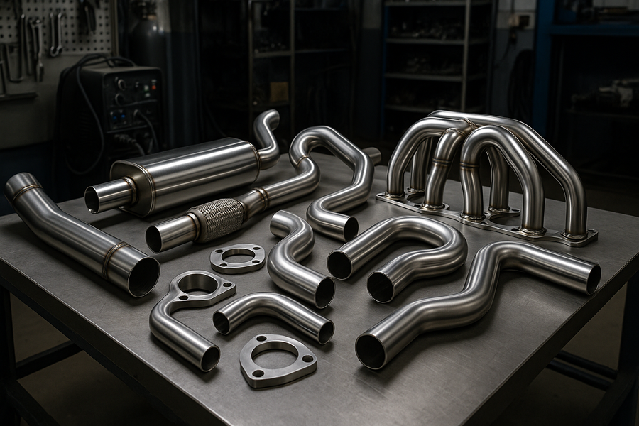 custom made exhaust parts order, with no human faces in it