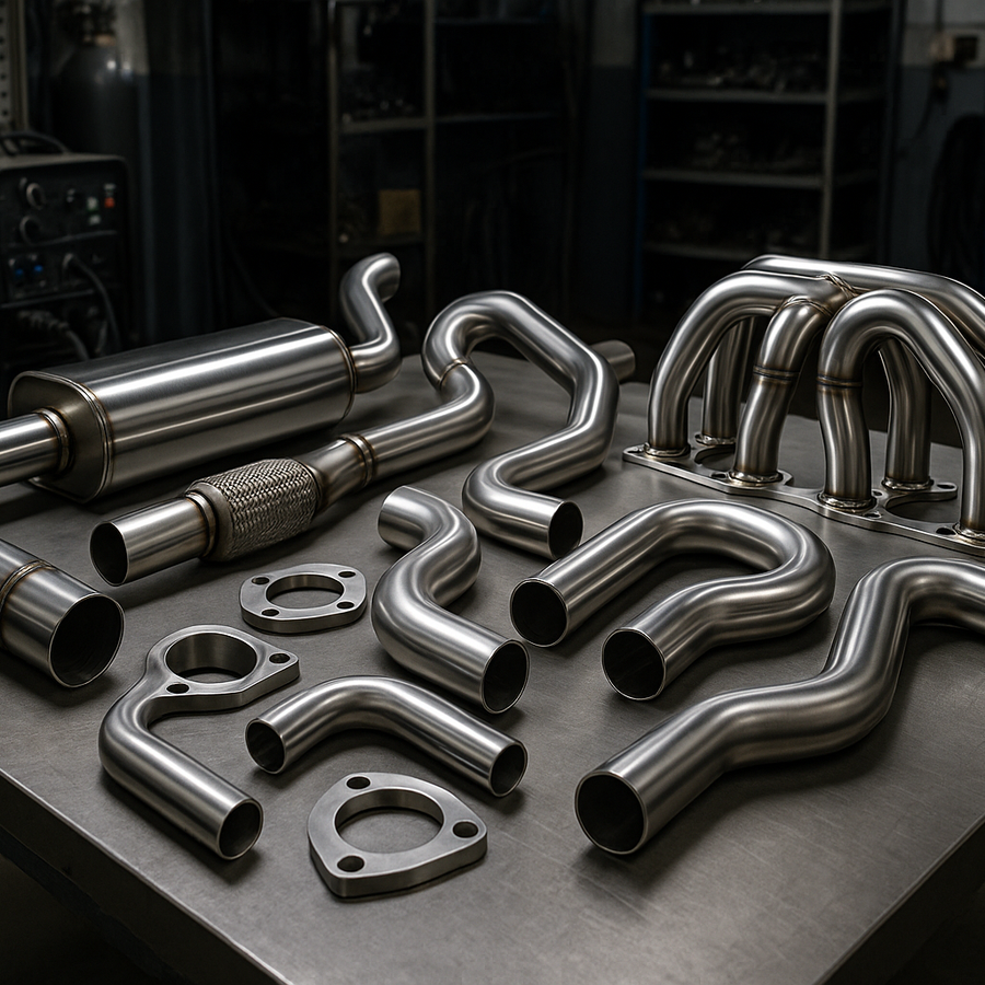 custom made exhaust parts order, with no human faces in it