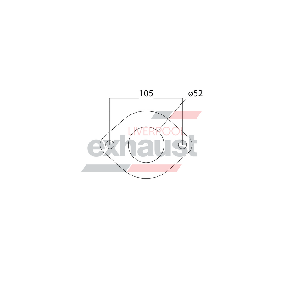 Hurricane - 2 Bolt Flange With 52mm Port