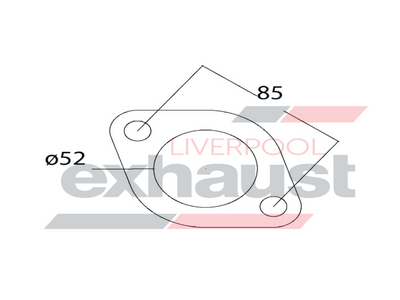 Hurricane - 2 Bolt Flange With 52mm Port