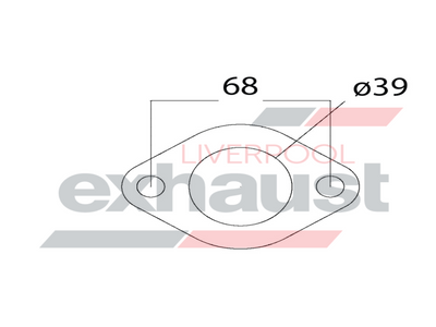 Hurricane - 2 Bolt Flange With 39mm Port