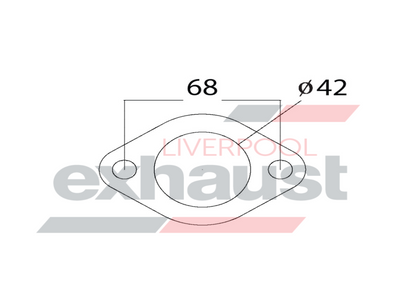 Hurricane - 2 Bolt Flange With 42mm Port