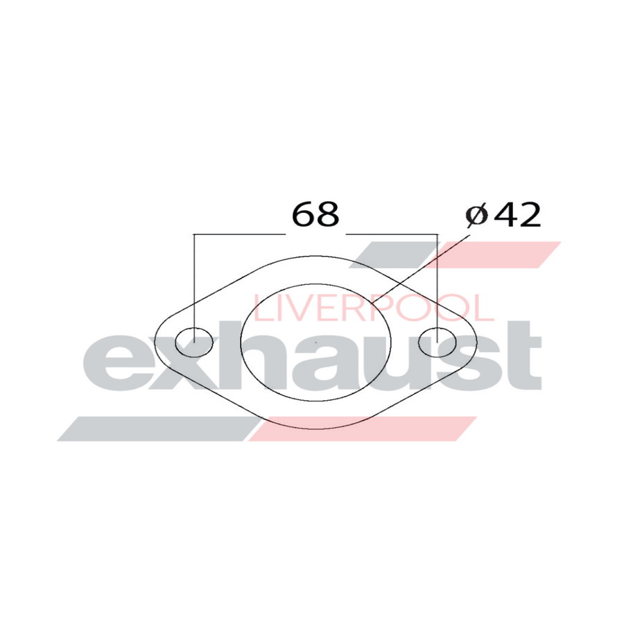 Hurricane - 2 Bolt Flange With 42mm Port