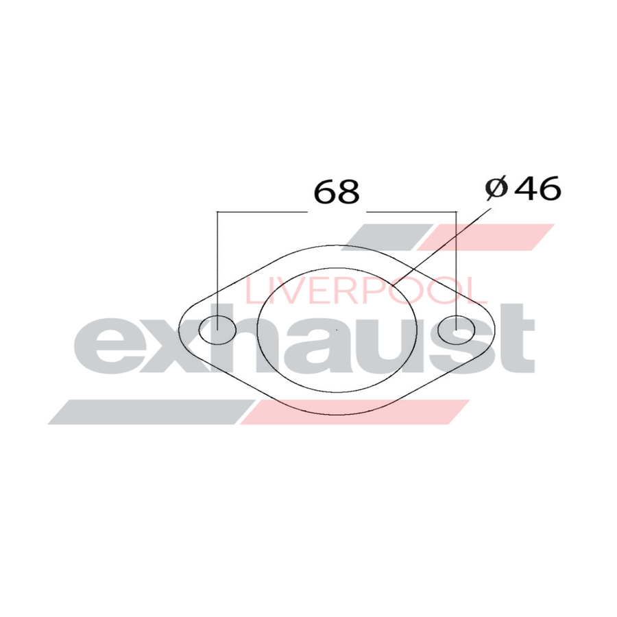 Hurricane - 2 Bolt Flange With 46mm Port