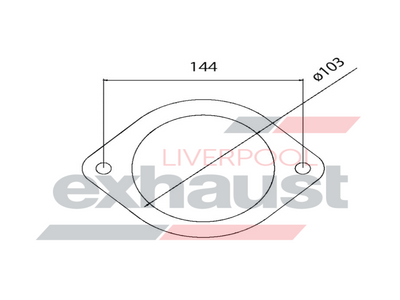 Hurricane - 2 Bolt Flange With 103mm Port