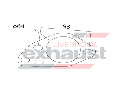 Hurricane - 2 Bolt Flange With 64mm Port