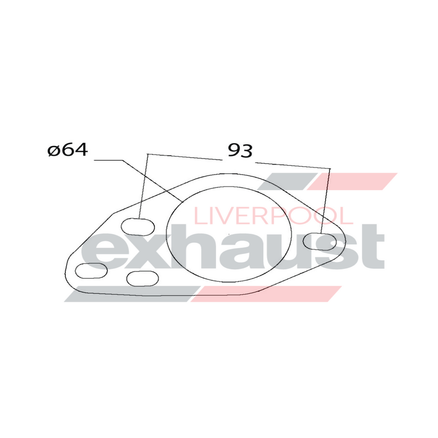 Hurricane - 2 Bolt Flange With 64mm Port