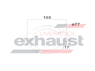 Hurricane - 2 Bolt Flange With 77mm Port