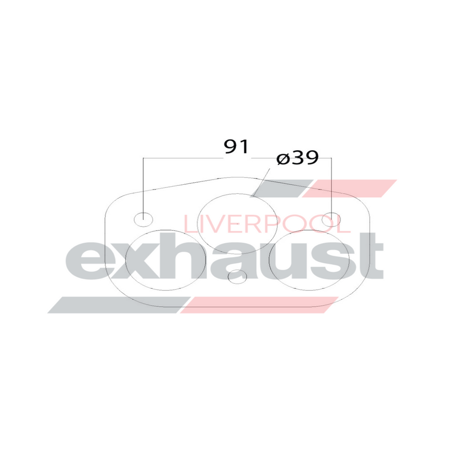 Hurricane - 3 Bolt Flange With 39mm 3 Ports