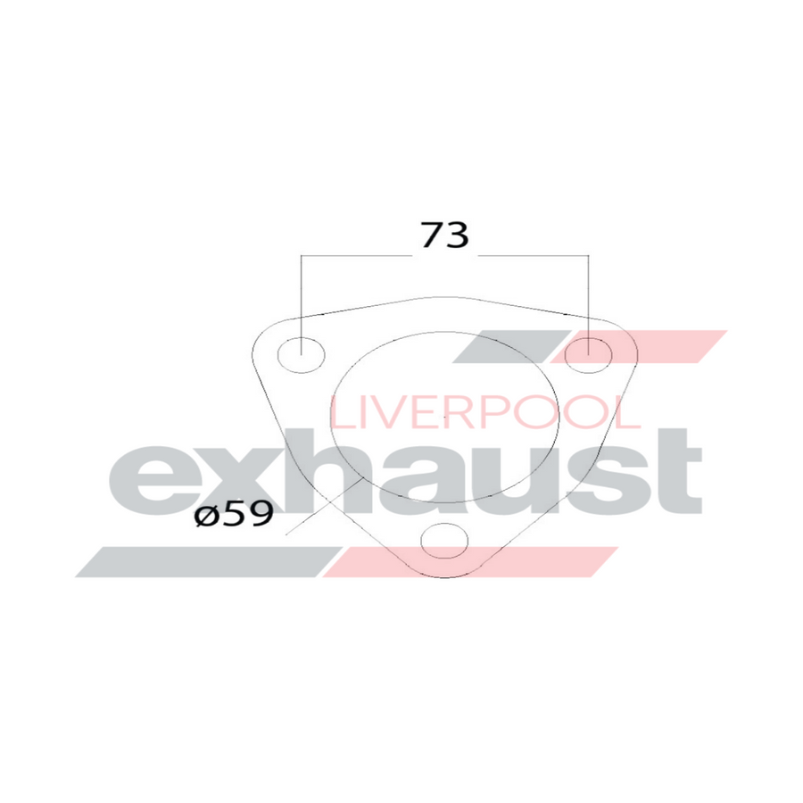 Hurricane - 3 Bolt Flange With 59mm Port