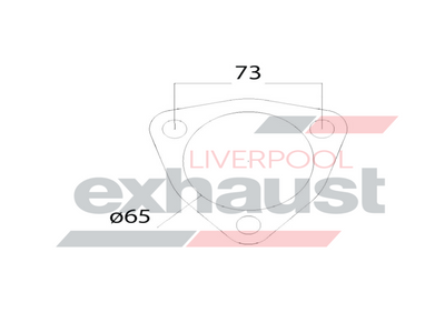 Hurricane - 3 Bolt Flange With 65mm Port