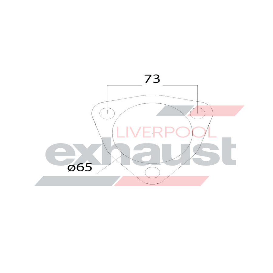 Hurricane - 3 Bolt Flange With 65mm Port