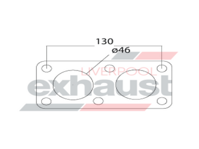 Hurricane - 4 Bolt Flange With 46mm 2 Ports