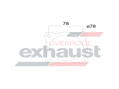 Hurricane - 4 Bolt Flange With 78mm Port Universal Gasket