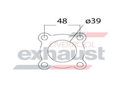 Hurricane - 4 Bolt Flange With 39mm Port