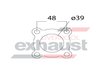 Hurricane - 4 Bolt Flange With 39mm Port Universal Gasket