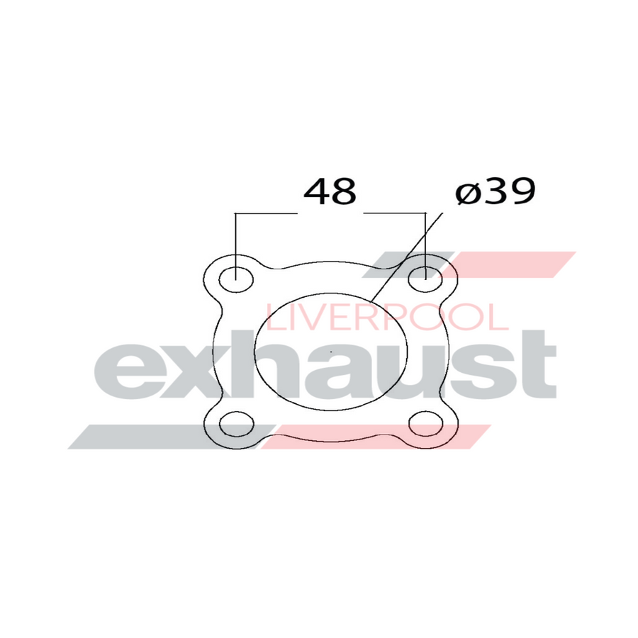 Hurricane - 4 Bolt Flange With 39mm Port