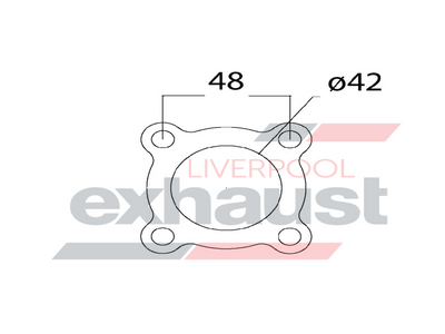 Hurricane - 4 Bolt Flange With 42mm Port
