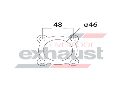 Hurricane - 4 Bolt Flange With 46mm Port