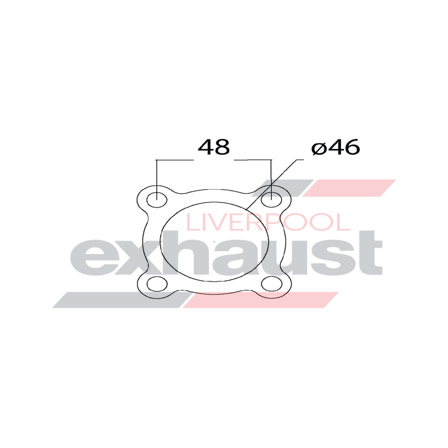 Hurricane - 4 Bolt Flange With 46mm Port