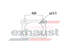 Hurricane - 4 Bolt Flange With 51mm Port Universal Gasket