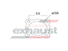 Hurricane - 4 Bolt Flange With 58mm Port Universal Gasket