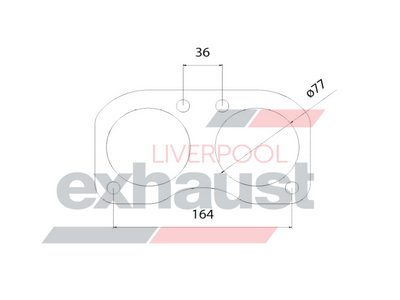 Hurricane - 4 Bolt Flange With 77mm 2 Ports