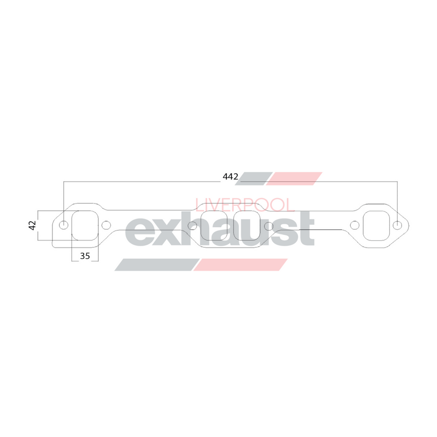 Hurricane - Chevrolet Small Block Medium Port 307-400 8 Cyl Flange
