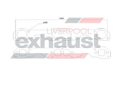 Hurricane - Chevrolet Small Block Big Port Double Flanges 1 7/8â€ - 307 - 400 8 Cyl Head