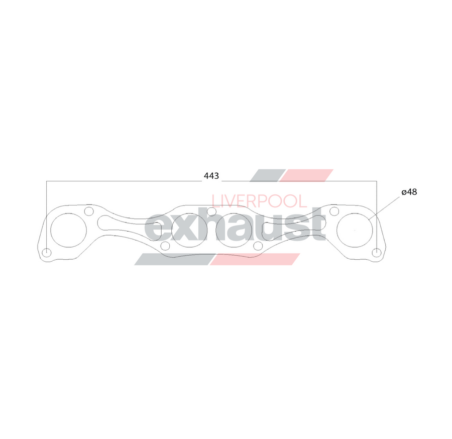 Hurricane - Chevrolet Small Block Brodix Heads Brodix 8 Cyl Gasket