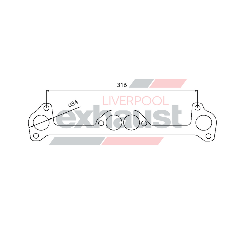 Hurricane - Ford Escort 4 Cyl Head Flange