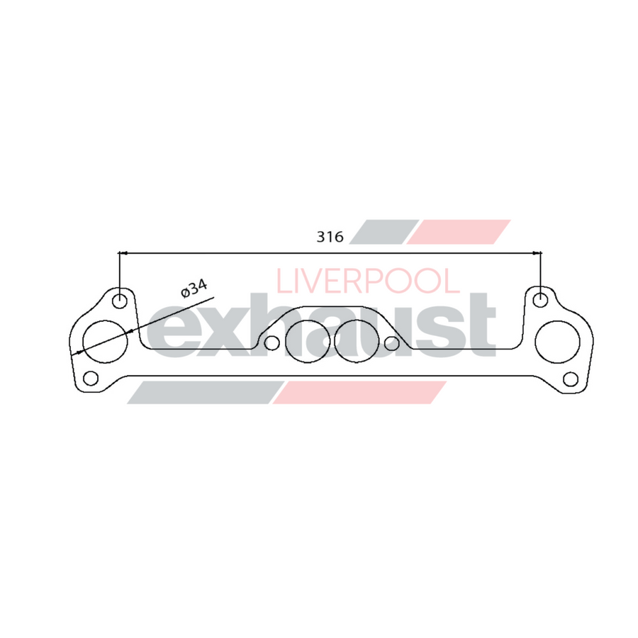 Hurricane - Ford Escort 4 Cyl Head Flange