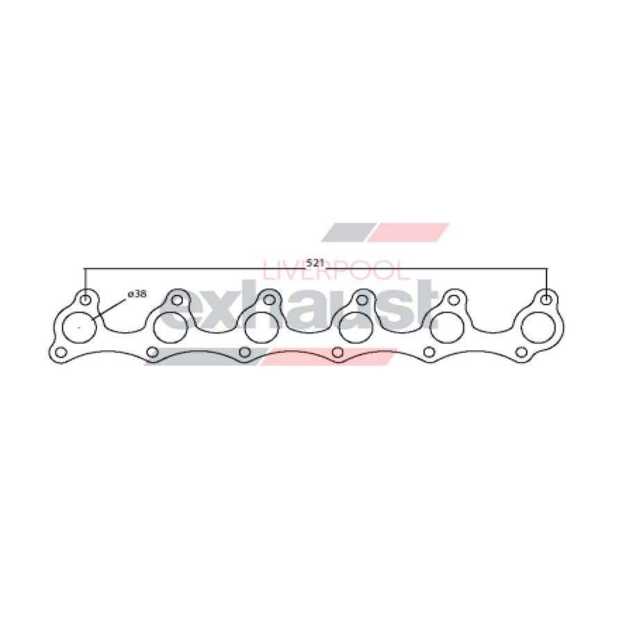 Hurricane - Ford EA - AU 6 Cylinder 6 Cyl Head Flange