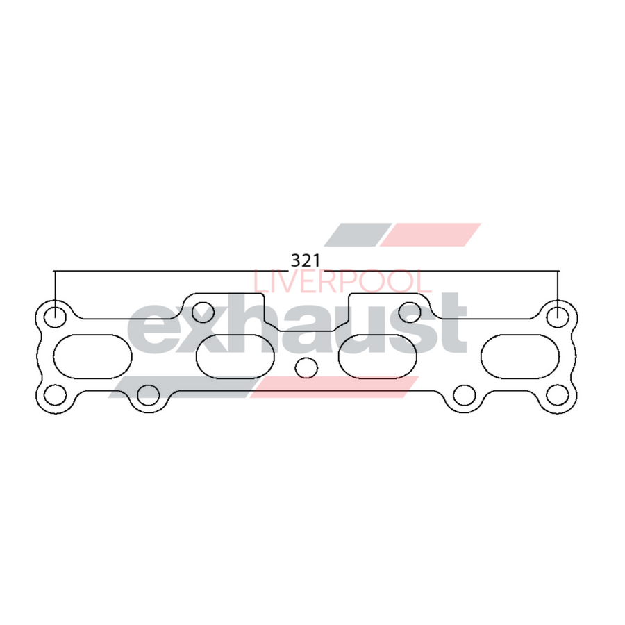 Hurricane - Ford BP DOHC 4 Cyl Head Flange