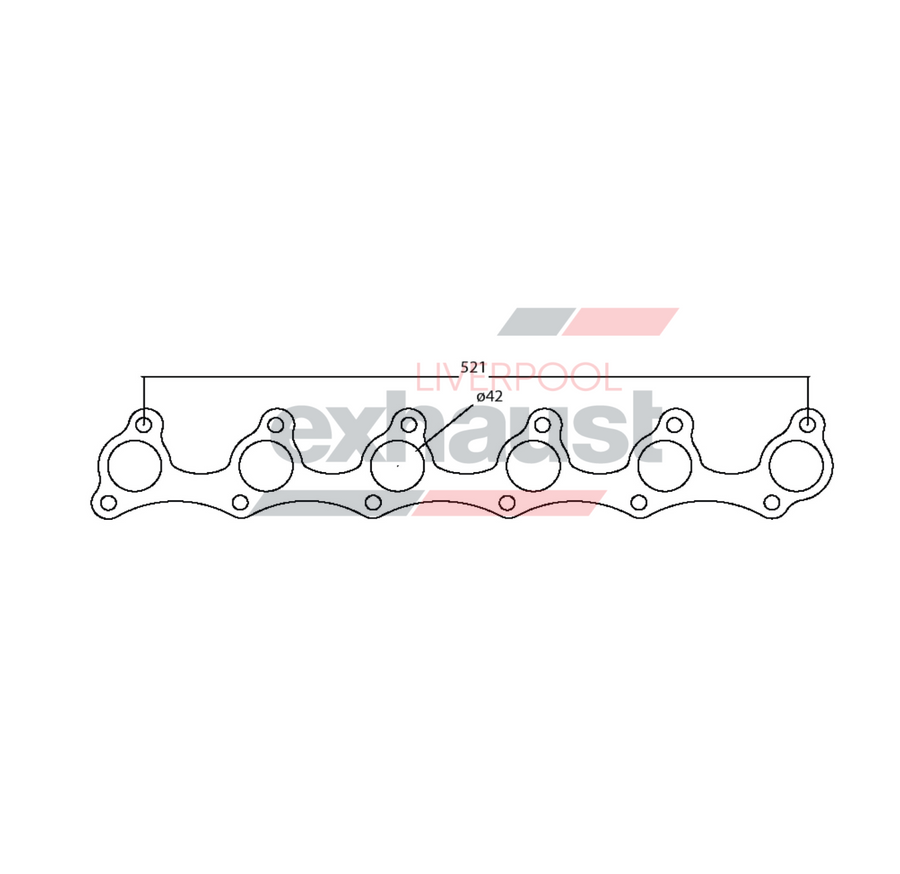 Hurricane - Ford EA - AU 6 Cylinder 6 Cyl Head Flange