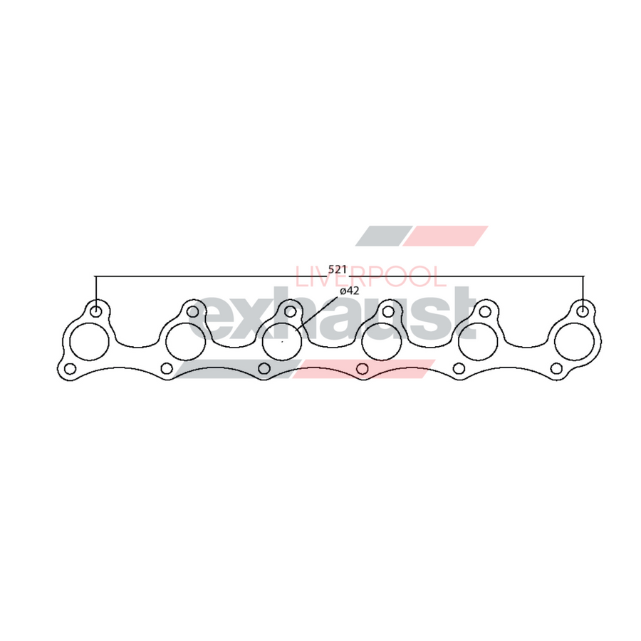 Hurricane - Ford EA - AU 6 Cylinder 6 Cyl Head Flange