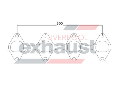 Hurricane - Ford BA V8 220 3V 8 Cyl Head Flange