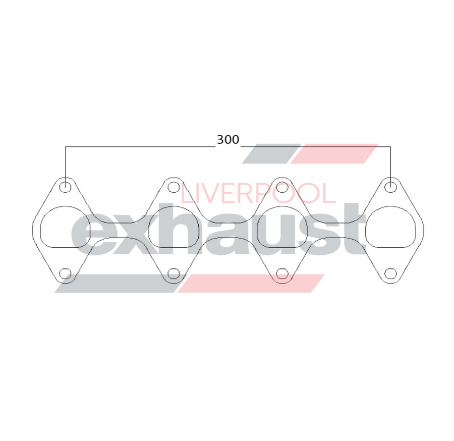 Hurricane - Ford BA V8 220 3V 8 Cyl Head Flange