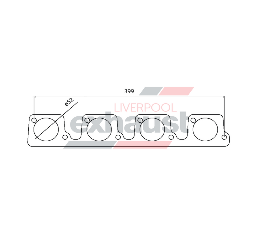 Hurricane - Ford 3V 8 Cyl Head Flange