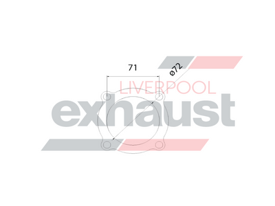 Hurricane - Ford GT35-40 70mm Rear Flange