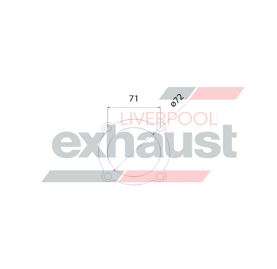 Hurricane - Ford GT35-40 70mm Rear Flange