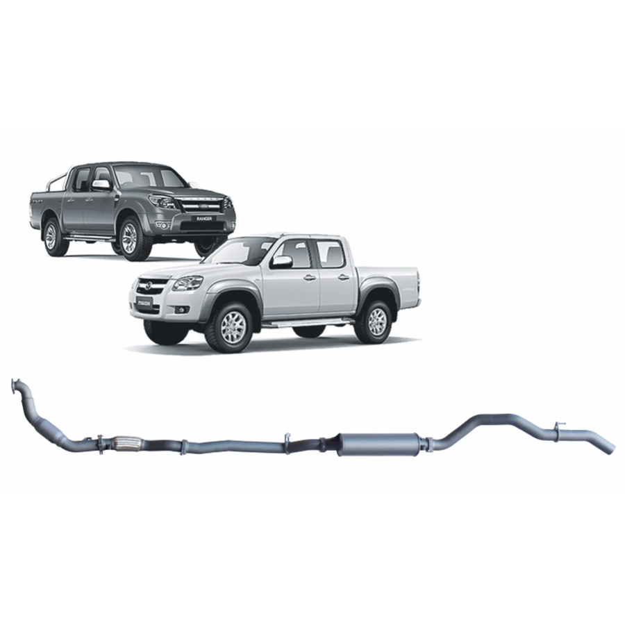 Redback - 4x4 Extreme Duty Exhaust for Ford Ranger (01/2006 - 08/2011), Mazda BT-50 (11/2006 - 10/2011)