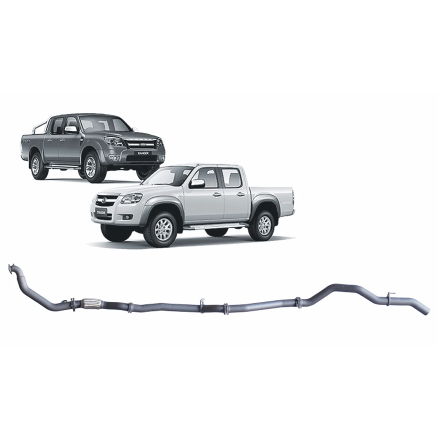 Redback - 4x4 Extreme Duty Exhaust for Ford Ranger (01/2006 - 08/2011), Mazda BT-50 (11/2006 - 10/2011)