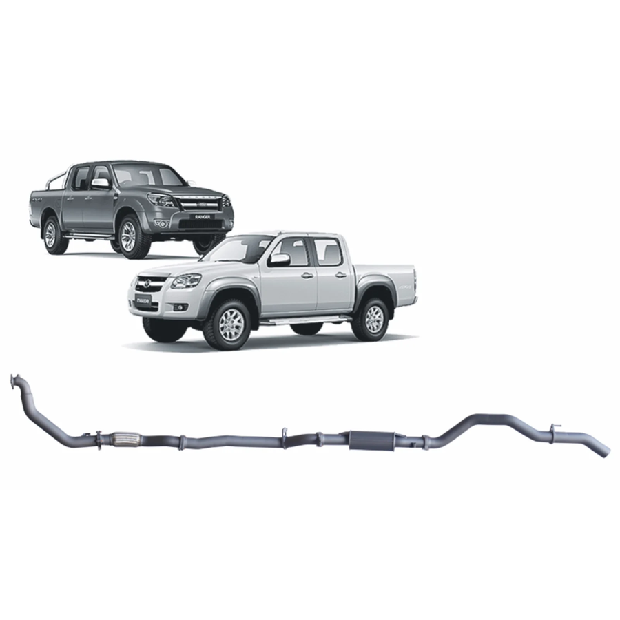 Redback - 4x4 Extreme Duty Exhaust for Ford Ranger (01/2006 - 08/2011), Mazda BT-50 (11/2006 - 10/2011)