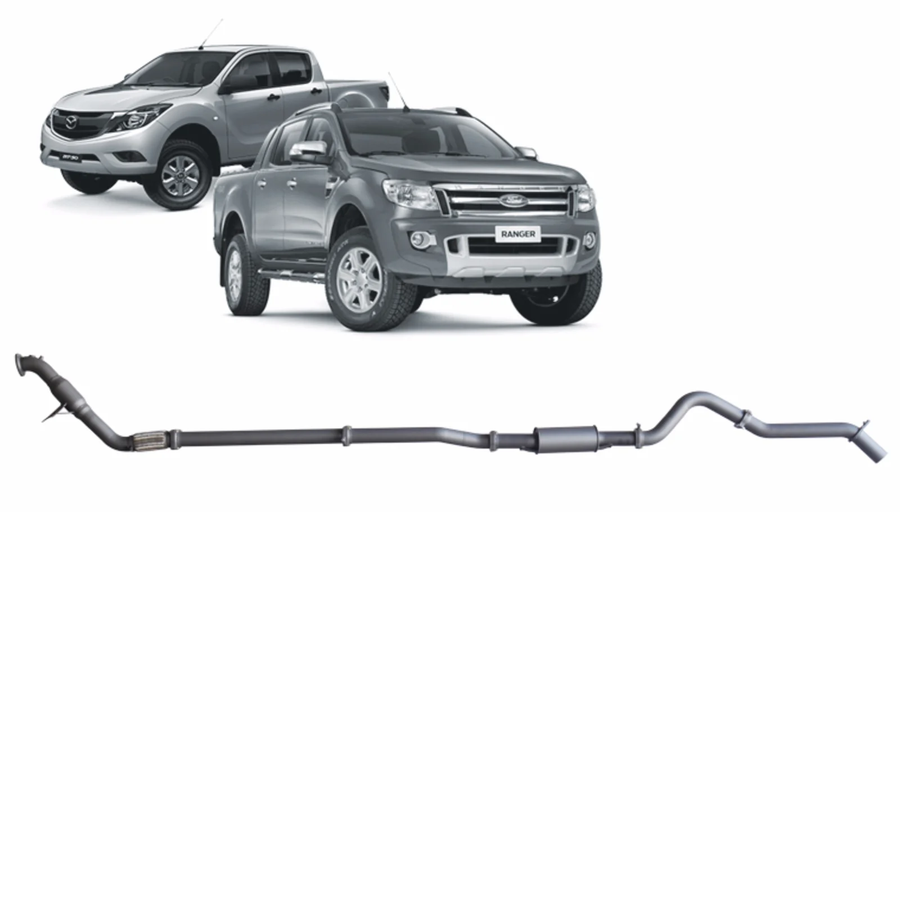 Redback - 4x4 Extreme Duty Exhaust for Ford Ranger (01/2011 - 09/2016), Mazda BT-50 (11/2011 - 06/2016)