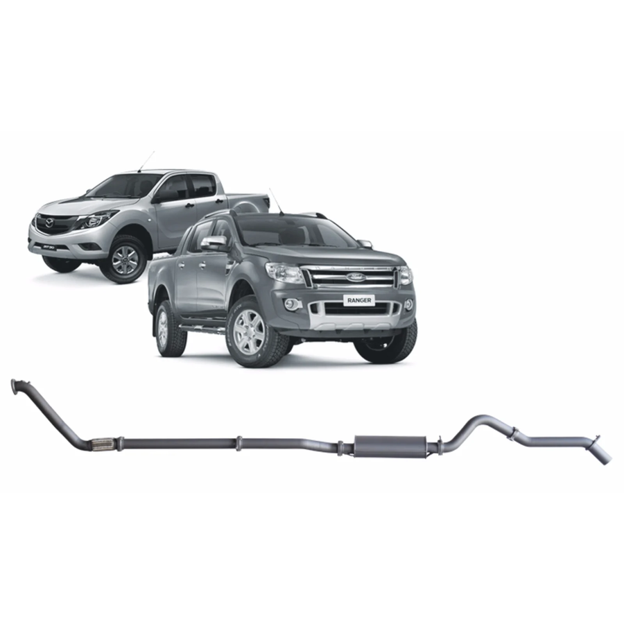 Redback - 4x4 Extreme Duty Exhaust for Ford Ranger (01/2011 - 09/2016), Mazda BT-50 (11/2011 - 06/2016)
