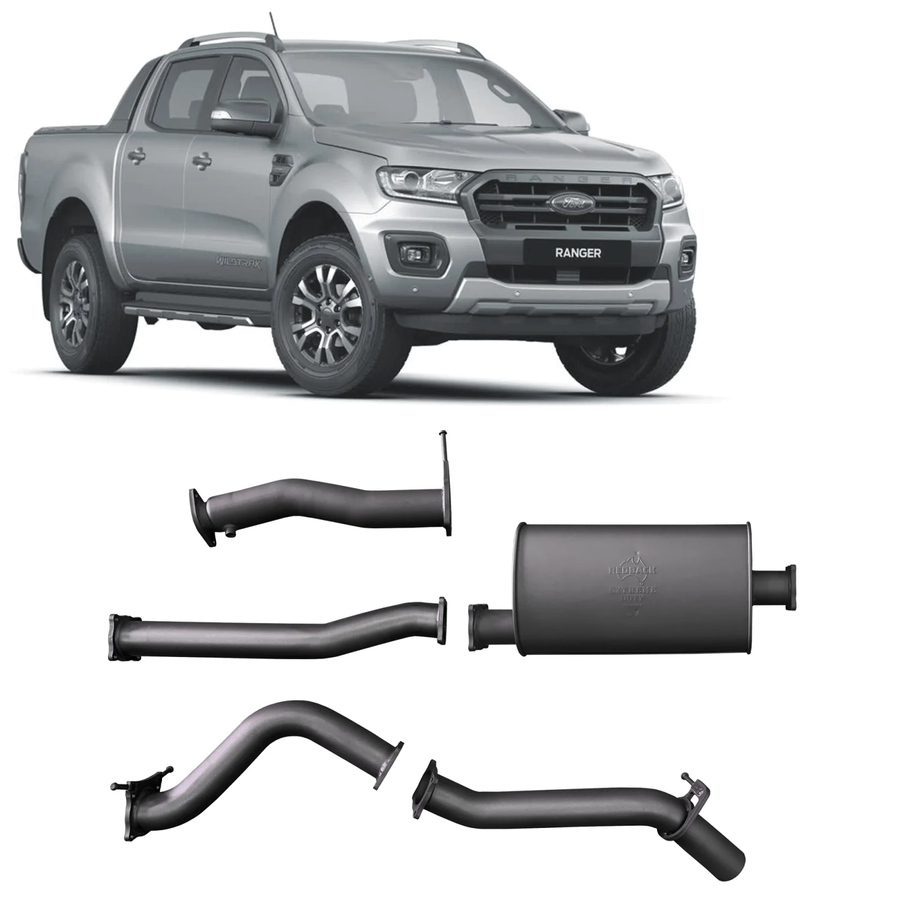 Redback - 4x4 Extreme Duty Exhaust for Ford Ranger 3.2L (07/2016 - 05/2022)