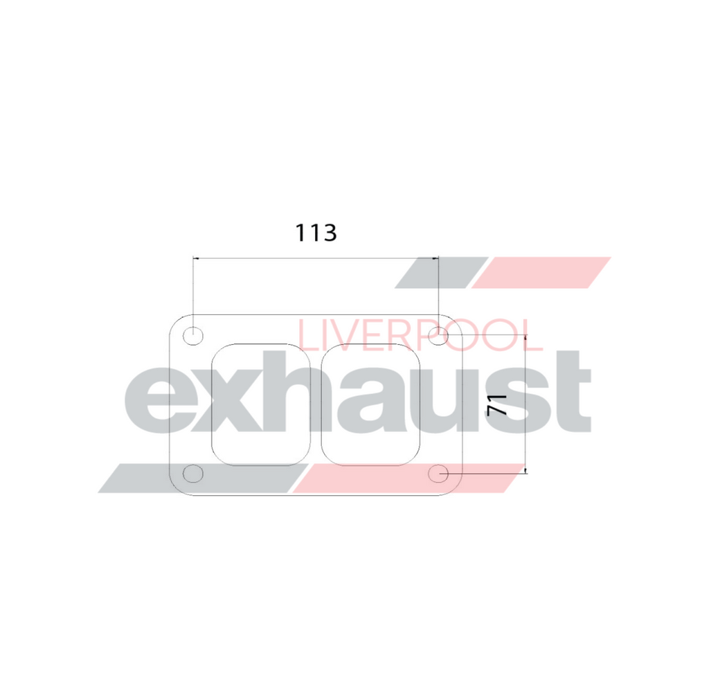 T45 Split Inlet Turbo Gasket – Liverpool Exhaust