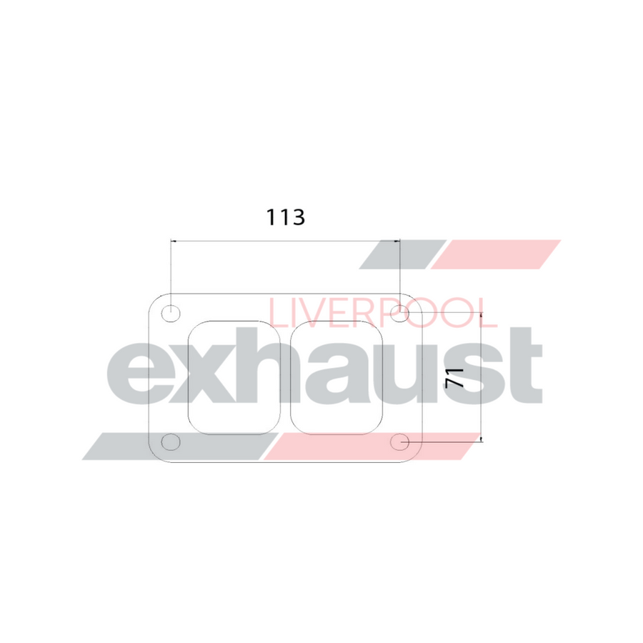 Hurricane - T45 Split Inlet Turbo Gasket
